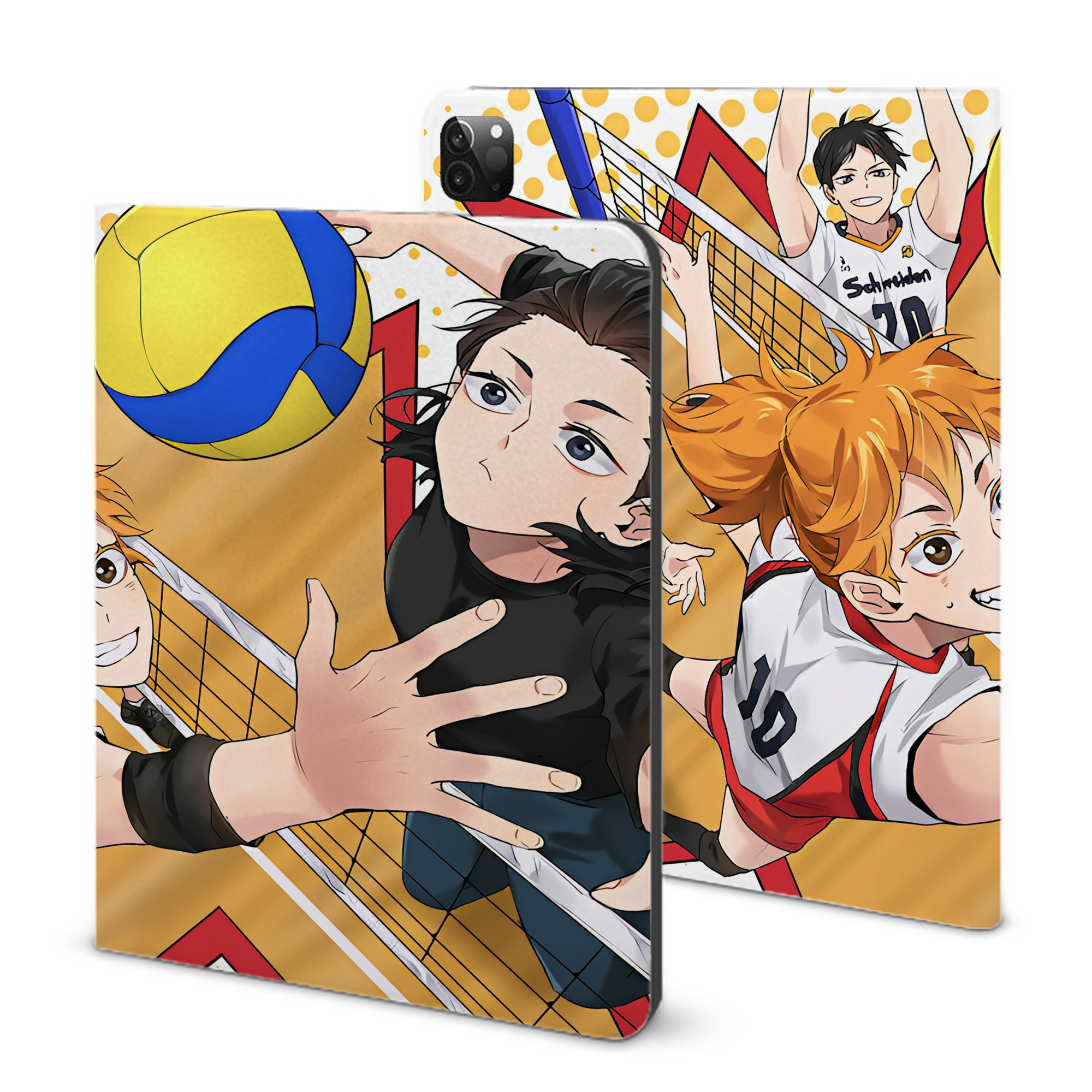 （画像用） ハイキュー!! Haikyu!! IPadケース ペンホルダー付き ブックスタイルデザイン